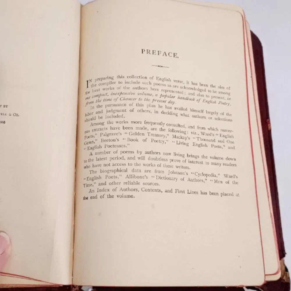 RARE & UNIQUE Red-Letter Poems by English Men & Women Book by Thomas Cro…